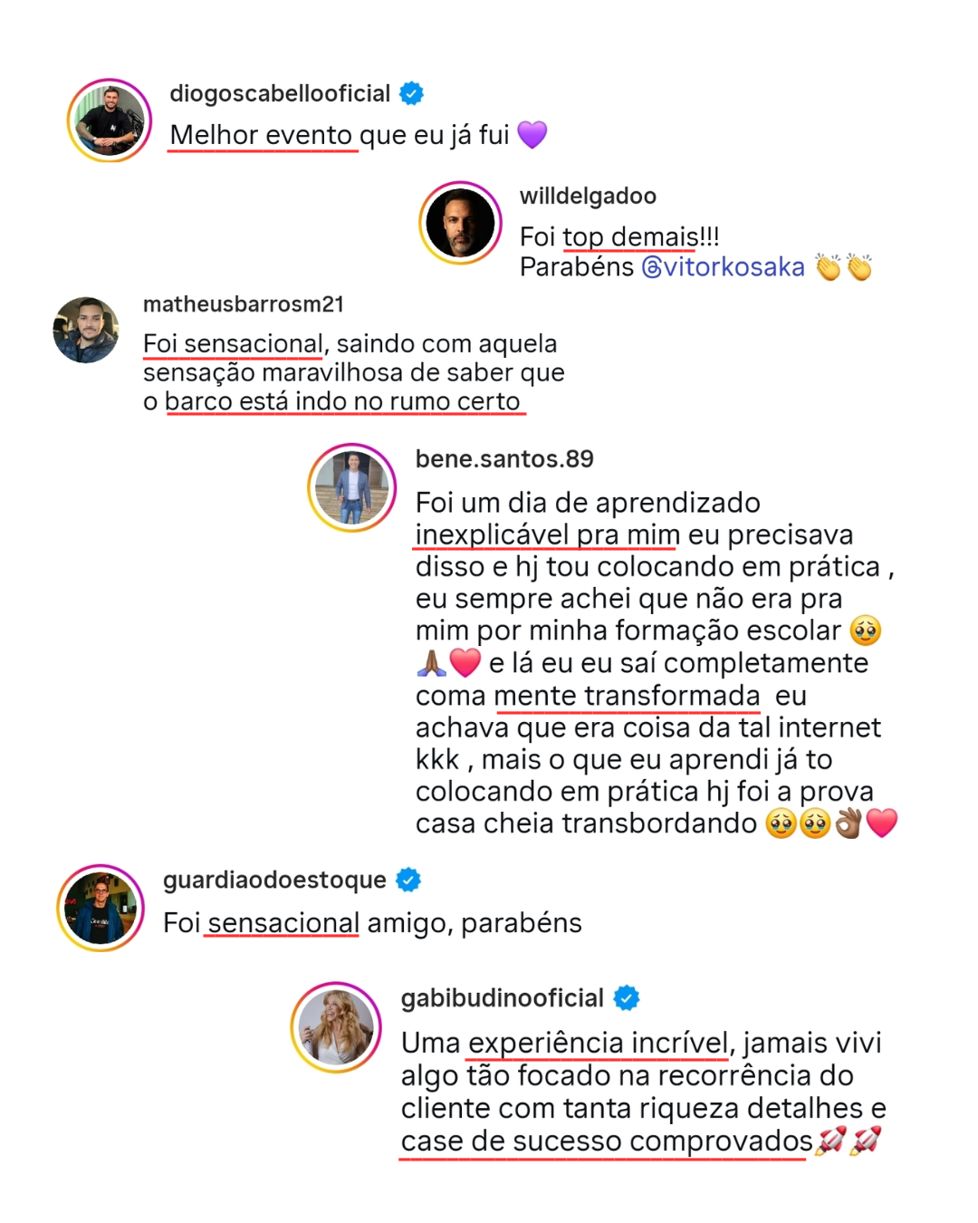 Print de depoimento de participante da Imersão (6 de 6)