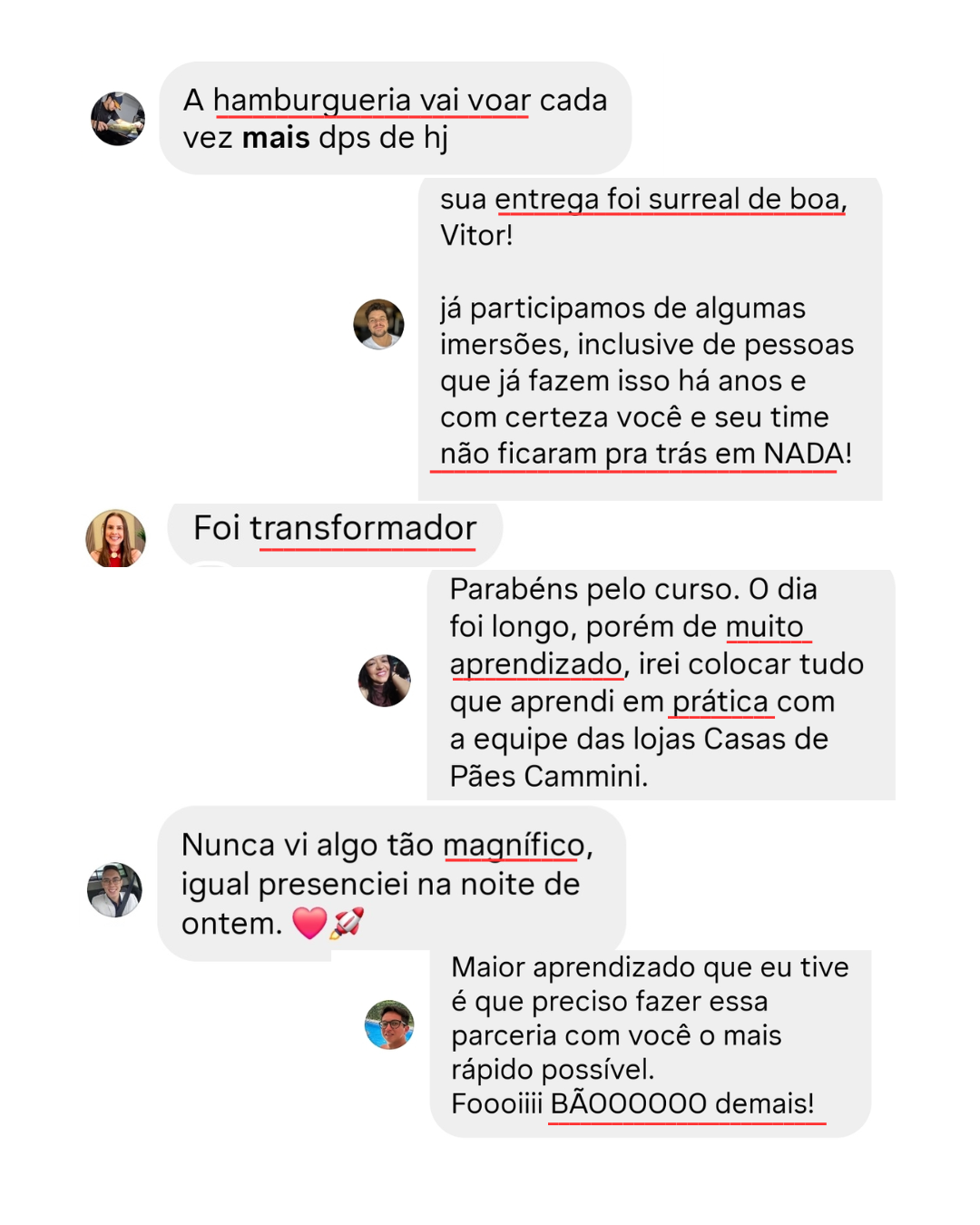 Print de depoimento de participante da Imersão (5 de 6)